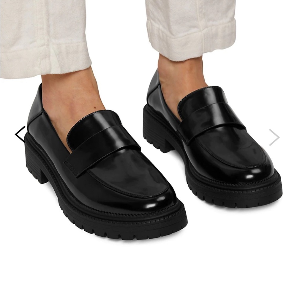 BRAND NEW Matt & Nat chunky loafers. Size 40 (US 9), colour: black - Picture 2 of 4